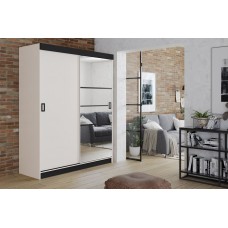 Skapis ar spoguli RETRO 6167, Balts